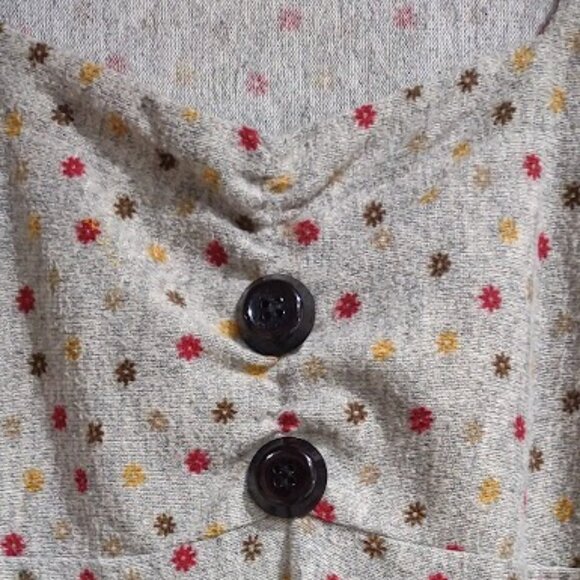 ARYEH KNIT BOHO VINTAGE HIPPIE PEASANT DRESS FESTIVE HOLIDAY SCOOP NECK, SIZE L - Picture 4 of 16